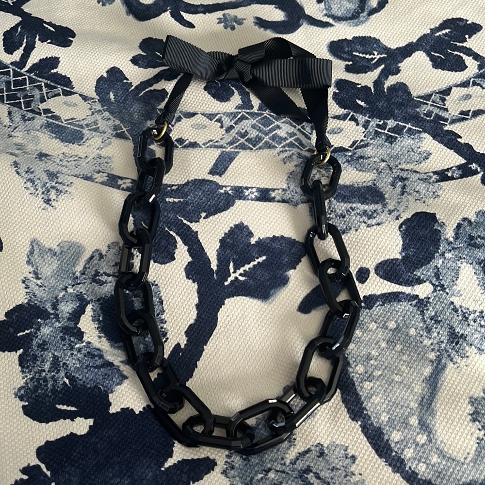 J.Crew Navy Chain Necklace
